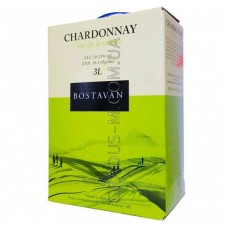 Вино белое Шардоне 3 литра (Bostavan Chardonnay 3л)